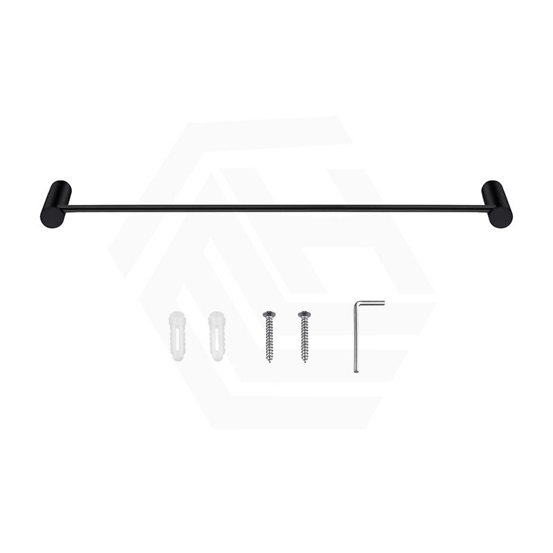 Aquaperla 600mm Round Single Towel Rail Stainless Steel In Various Colour