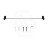 Aquaperla 600mm Round Single Towel Rail Stainless Steel In Various Colour