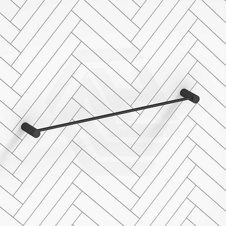 Aquaperla 600mm Round Single Towel Rail Stainless Steel In Various Colour