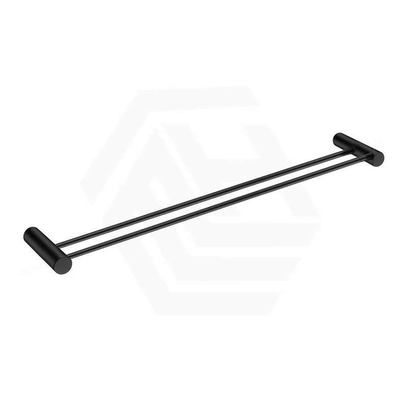 Aquaperla 600mm Round Double Towel Rail Stainless Steel In Various Colour