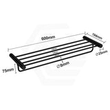 Aquaperla 600mm Round Towel Rack Stainless Steel Various Colour Available