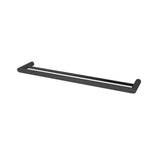 Aquaperla RUSHY 600/800mm Stainless Steel Double Towel Rail Chrome/Black