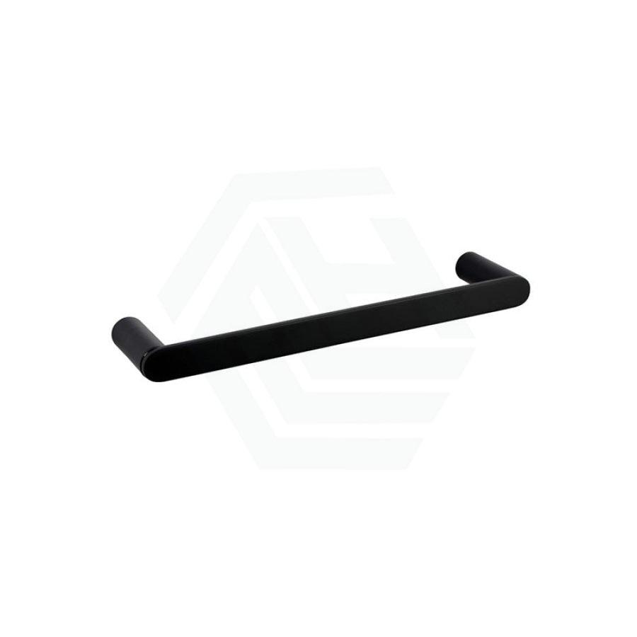 Aquaperla RUSHY 300mm Stainless Steel Single Towel Holder Wall Mounted Black/Chrome