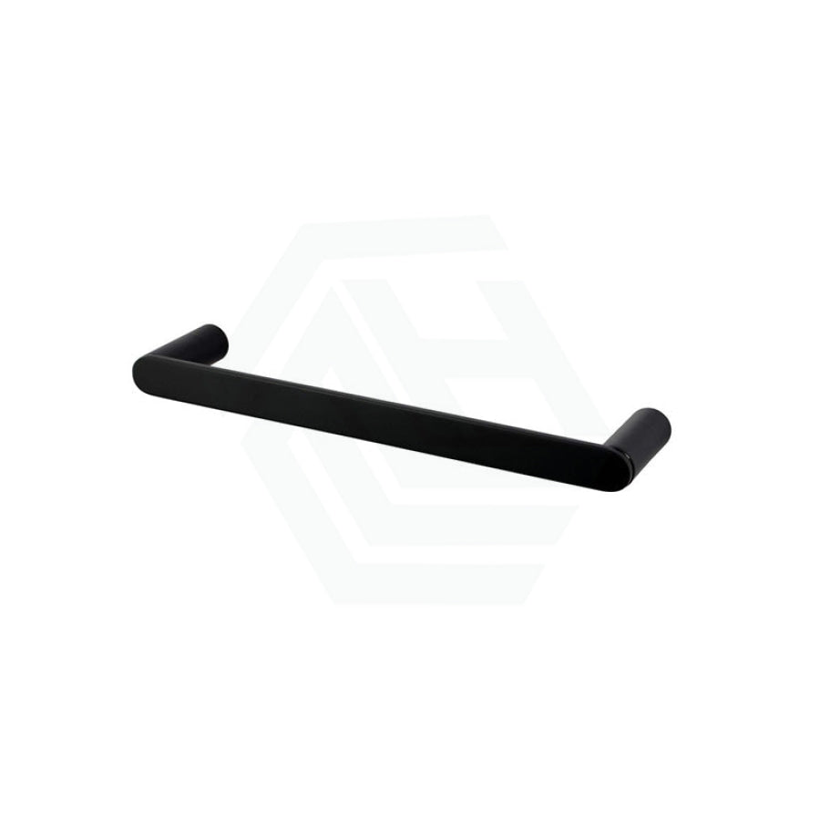Aquaperla RUSHY 300mm Stainless Steel Single Towel Holder Wall Mounted Black/Chrome