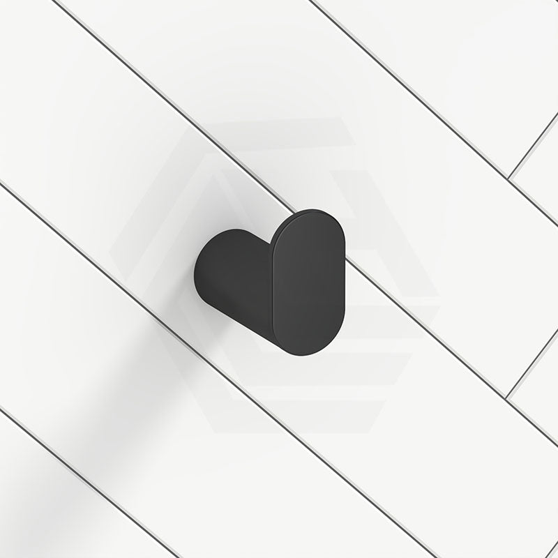 Aquaperla RUSHY Stainless Steel Robe Hook Wall Mounted Chrome/Black