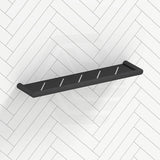 Aquaperla RUSHY Stainless Steel Towel Shelf Wall Mounted Chrome/Black