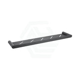 Aquaperla RUSHY Stainless Steel Towel Shelf Wall Mounted Chrome/Black