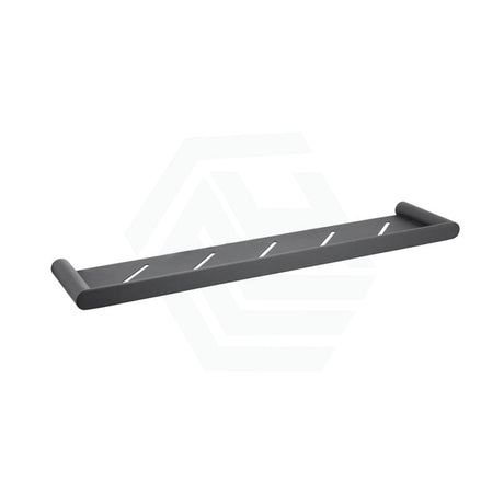 Aquaperla RUSHY Stainless Steel Towel Shelf Wall Mounted Chrome/Black