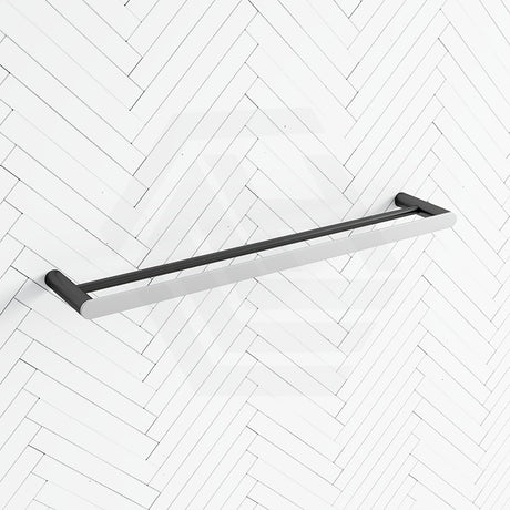 Aquaperla RUSHY 600/800mm Stainless Steel Double Towel Rail Variant Colour Available
