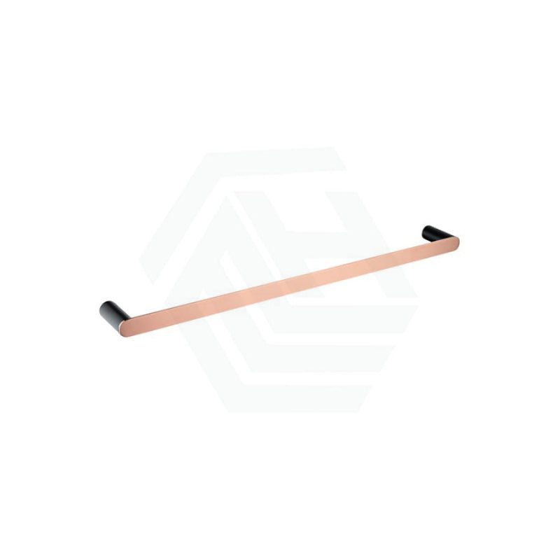 Esperia 600Mm Black & Rose Gold Single Towel Rail Stainless Steel 304 Wall Mounted Multi-Colour