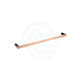 Esperia 600Mm Black & Rose Gold Single Towel Rail Stainless Steel 304 Wall Mounted Multi-Colour