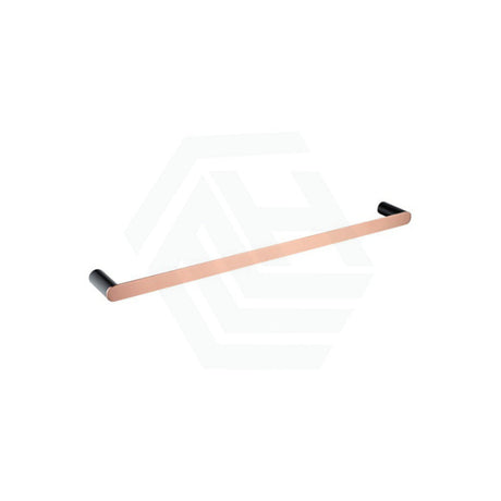 Esperia 600Mm Black & Rose Gold Single Towel Rail Stainless Steel 304 Wall Mounted Multi-Colour