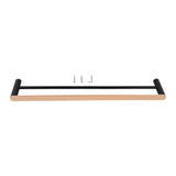 Esperia 800mm Black & Rose Gold Double Towel Rail Stainless Steel 304 Wall Mounted Rails