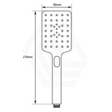Aquaperla ABS Square 3 Functions Handheld Shower Head Only Variant Colour Available