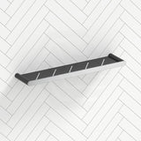 Norico Esperia Chrome & Matt Black Towel Shelf Brass Wall Mounted Back To Bathroom Shelves