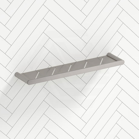 N#1(Nickel) Norico Brushed Nickel Towel Shelf Brass Wall Mounted Back To Bathroom Shelves