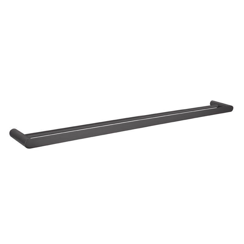 M#1(Gunmetal Grey) Norico 600/800mm Brushed Gunmetal Grey Double Towel Rail Solid Brass Wall Mounted