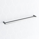 Norico Esperia Chrome & Matt Black Double Towel Rail 600/800mm Stainless Steel 304 Wall Mounted
