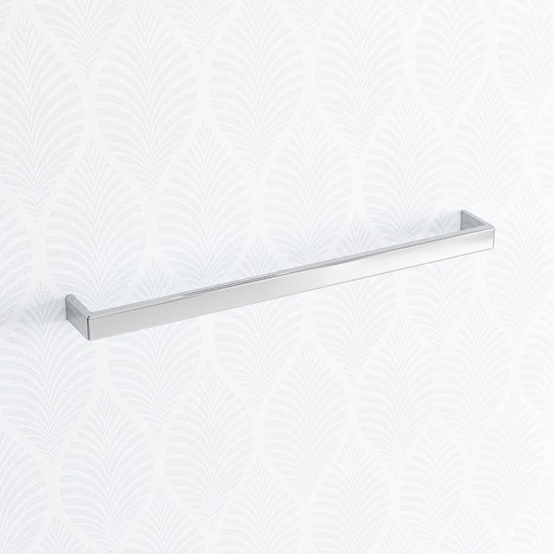 Norico Cavallo 600/800mm Square Chrome Single Towel Rail Stainless Steel 304 600mm Rails