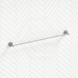 N#1(Nickel) Norico Round Brushed Nickel Single Towel Rack Rail 900mm Stainless Steel 304 CUT TO SIZE