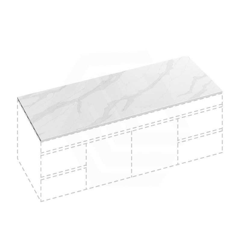 20mm/40mm/60mm Thick Dolce Tree Stone Top Calacatta Quartz for Above Counter Basins 450-1800mm