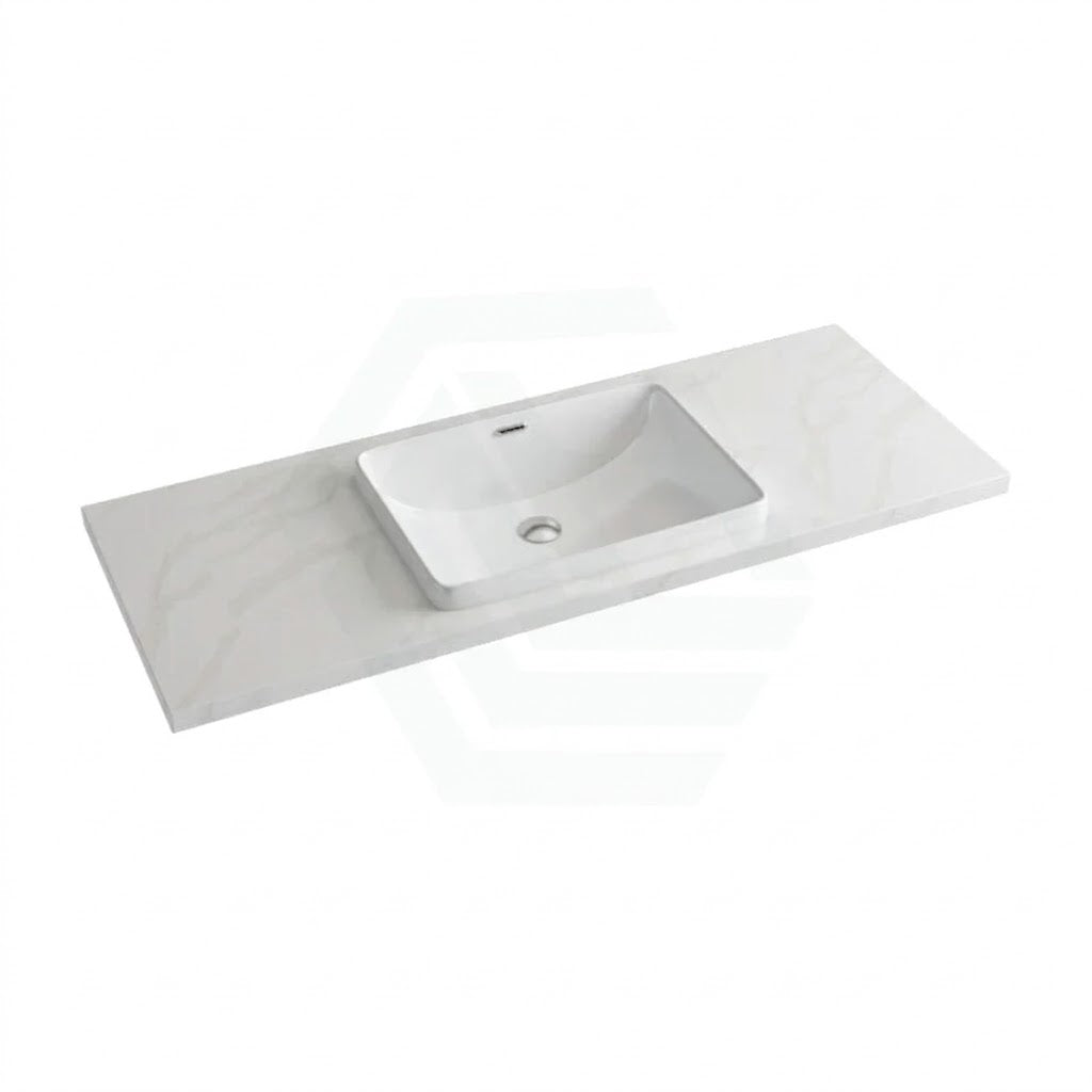 20/40/60mm Dolce Tree Stone Top Calacatta Quartz with Rectangle Inset Basin 600-1800mm
