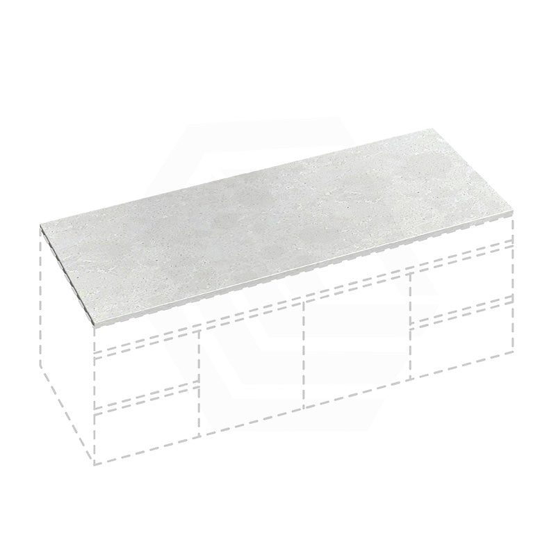 20mm/40mm/60mm Thick Gloss White Canvas Stone Top for Above Counter Basins 450-1800mm