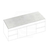20mm/40mm/60mm Thick Gloss White Canvas Stone Top for Above Counter Basins 450-1800mm
