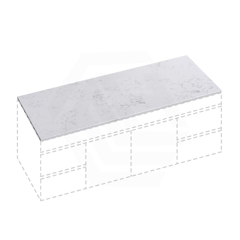 20mm/40mm/60mm Thick Gloss Snow White Stone Top for Above Counter Basins 450-1800mm
