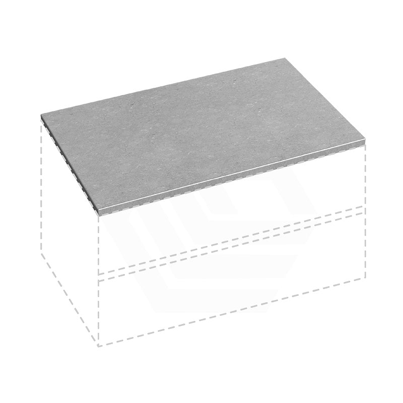 20mm/40mm Thick Gloss Grigio Concrete Stone Top for Above Counter Basins 600-1200mm