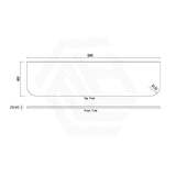 20mm Curved Edge Stone Top for Above Counter Basin 600-1800mm