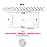 Broadway Ataud 1500/1700x800x600mm Rectangle Acrylic Freestanding Spa Bathtub