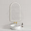 Aulic Canterbury 503X903Mm Gun Metal Framed Touchless Arch Backlit Led Mirror Mirrors