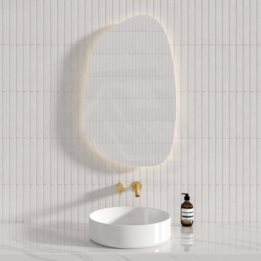 Aulic Tarcoola 550X900Mm Frameless Touchless Backlit Led Mirror Special Shape Mirrors
