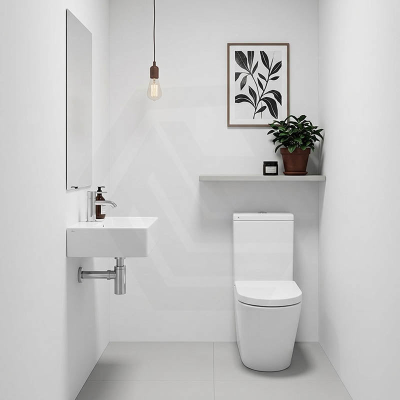 Azzurra WELS 6 Star Dual Flush Cal Back to Wall Toilet Suite with Drainwave 700x365x850mm - Gloss White