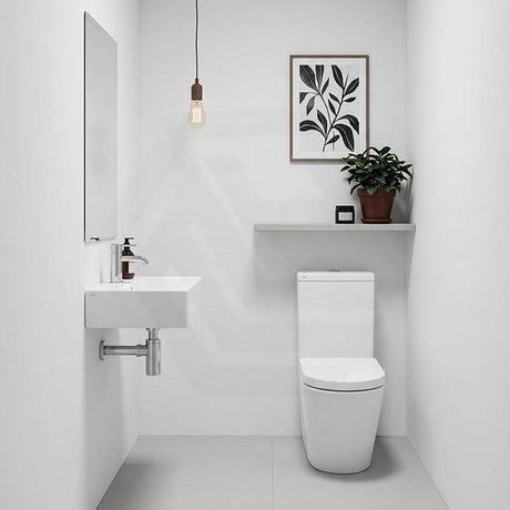 Azzurra WELS 6 Star Dual Flush Cal Back to Wall Toilet Suite with Drainwave 700x365x850mm - Gloss White