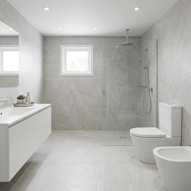 Azzurra WELS 6 Star Dual Flush Back to Wall Toilet Suite Ambulant Height with Drainwave 655x380x875mm - Gloss White