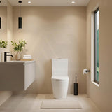 Azzurra WELS 6 Star Dual Flush Back to Wall Toilet Suite Ambulant Height with Drainwave 655x380x875mm - Gloss White