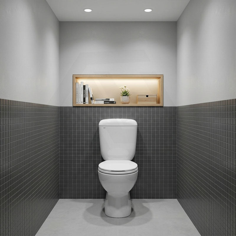 Azzurra WELS 6 Star Dual Flush Neo Close-Coupled Toilet Suite with Drainwave S-Trap Only 660x368x842mm - Gloss White