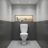Azzurra WELS 6 Star Dual Flush Neo Close-Coupled Toilet Suite with Drainwave S-Trap Only 660x368x842mm - Gloss White