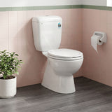 Azzurra WELS 6 Star Dual Flush Neo Close-Coupled Toilet Suite with Drainwave S-Trap Only 660x368x842mm - Gloss White