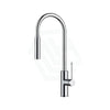 Aziz Chrome Solid Brass Round Mixer Tap With 360 Swivel And Pull Out Extended Nozzle For Kitchen