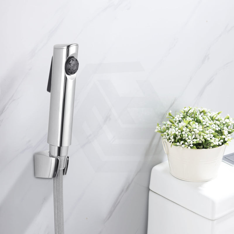Bathroom Chrome Abs Toilet Bidet Spray Kit With 1.2M Nylon Water Hose