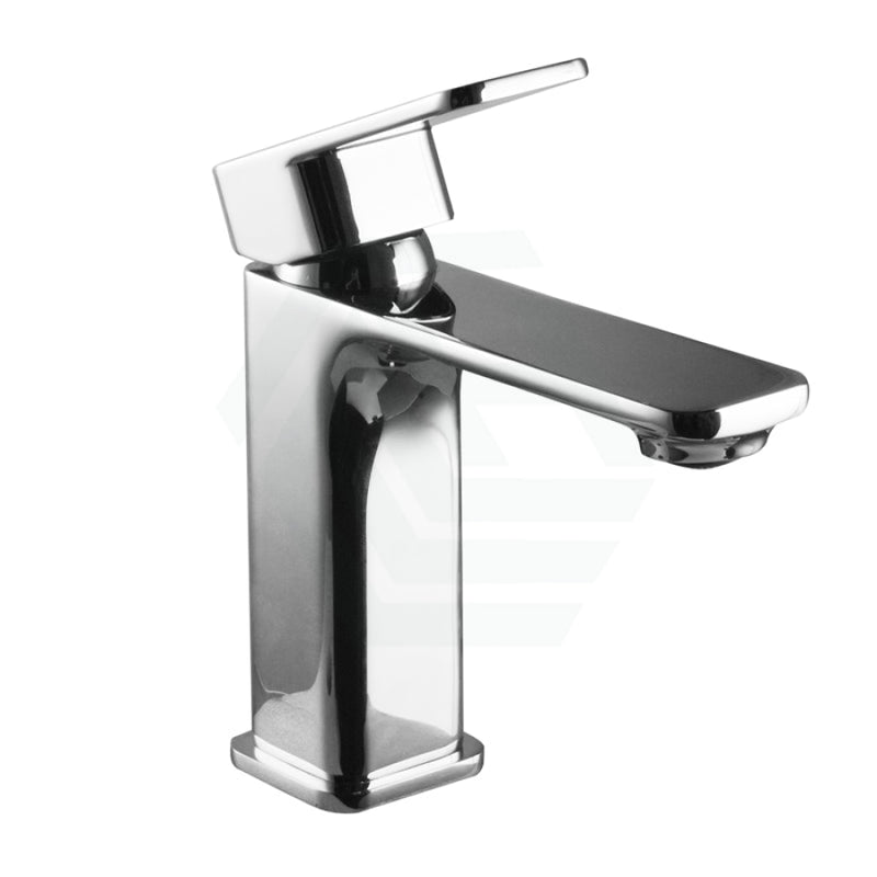Bathroom Soft Square Solid Brass Chrome Basin Mixer Tap Vanity Products