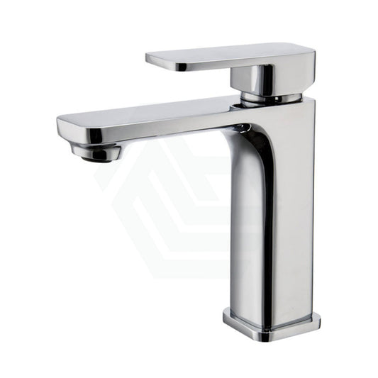 Square Solid Brass Basin Mixer Tap Vanity Tap Chrome