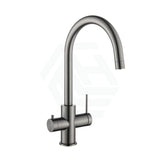 Bella Vista Mica Gunmetal Grey 3 - Way Filter Sink Mixer Round Stainless Steel For Kitchen Taps
