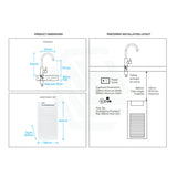 Billi Chilled Water On Tap B3000 With Round Slimline Dispenser Matte White Filter Taps