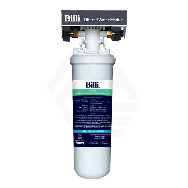 Billi Instant Filtered Water On Tap B1000 With Round Slimline Dispenser Platinum Filter Taps