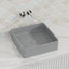 390X390X120Mm Square Above Counter Concrete Basin Pop Up Waste Included Basins