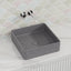 390X390X120Mm Square Above Counter Concrete Basin French Grey Pop Up Waste Included Basins
